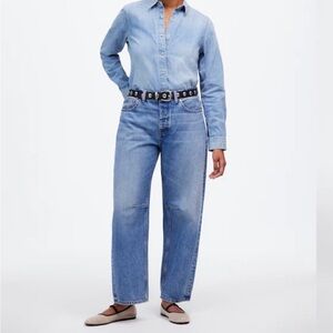 NWT Madewell Tall Curvy Darted Barrel-Leg Jean